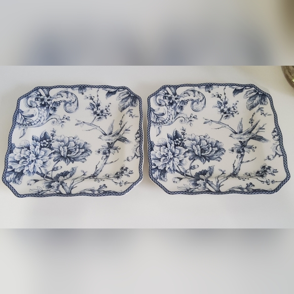 222 Fifth Adelaide Fine China Square Plate, set of two - Picture 3 of 5